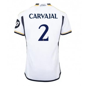 Real Madrid Daniel Carvajal #2 Domaci Dres 2023-24 Kratak Rukavima